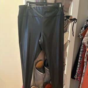 Wild Fable Black Faux Leather Leggings xl